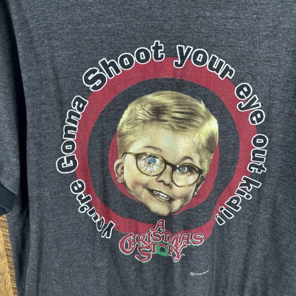 A Christmas Story Ralphie "You’ll Shoot Your Eye Out Kid"adult T Shirt Large - Picture 2 of 7